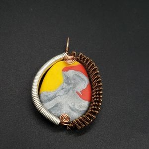 Handmade Wire Wrapped Pendant Boho Pendant